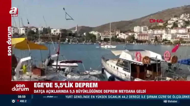 Ege'de peş peşe depremler | Video