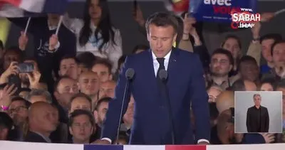 Macron’dan zafer konuşması: “Birçok yurttaşım beni desteklemek için değil, aşırı sağı engellemek için bana oy verdi” | Video