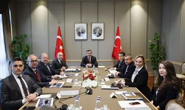 Cumhurbaşkanı Yardımcısı Cevdet Yılmaz, TİM Başkanı Mustafa Gültepe ile görüştü