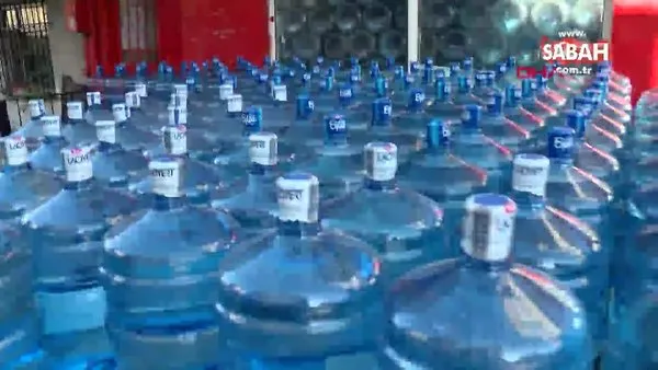 İstanbul'da 6 ilçede 30 saatlik su kesintisi hazırlığı! Su satışları patladı, kova bidon ne varsa dolduruldu | Video