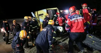 Otobüs kazası ihbarına giden ekipler şok oldu