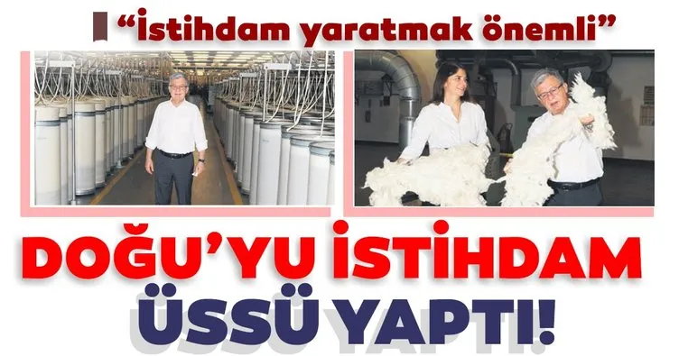Doğu’yu istihdam üssü yaptı