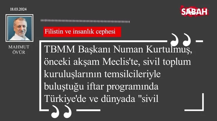 Mahmut Övür | Filistin ve insanlık cephesi