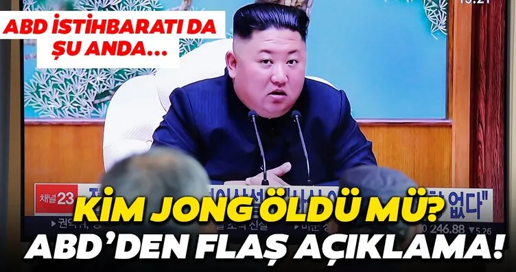 Kuzey Kore lideri Kim Jong öldü iddiası sonrası ABD’den SON DAKİKA açıklaması! ABD istihbatı da şu an için...