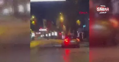 Bağdat Caddesi’ni piste çeviren sürücünün tehlikeli manevrası kamerada | Video