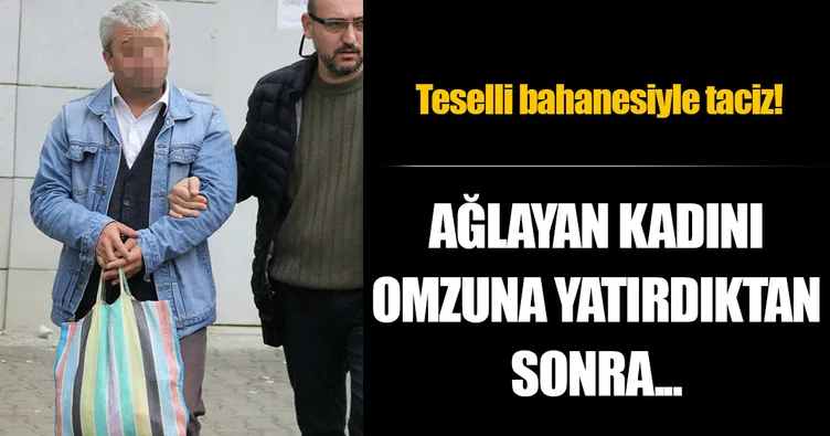 Otobüste teselli bahanesiyle taciz