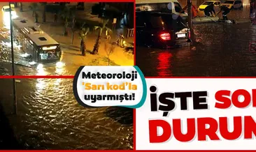 Antalya’yı sağanak yağış vurdu