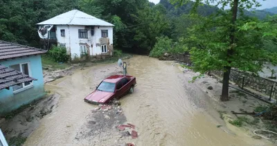 Düzce’yi vuran selin şiddeti gün ağarınca ortaya çıktı! İşte o görüntüler