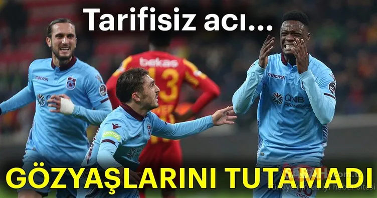 Trabzonsporlu Ekuban gözyaşlarını tutamadı