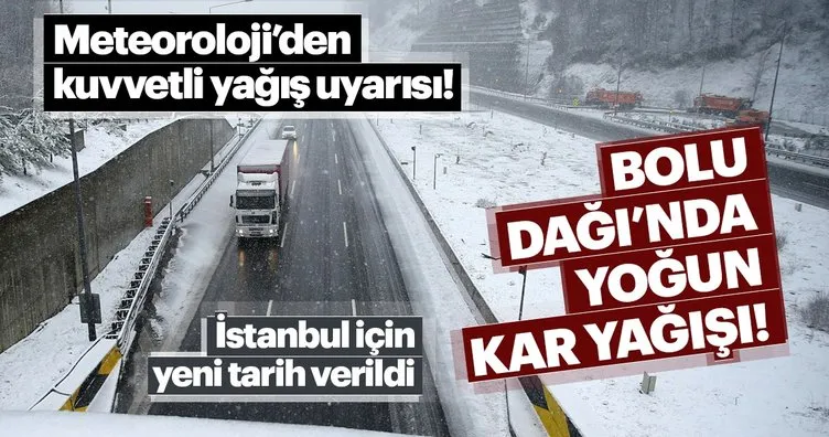 Meteoroloji’den son dakika kar yağışı hava durumu uyarısı! İstanbul’da kar başlıyor!