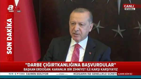 Cumhurbaşkanı Erdoğan'dan canlı yayında CHP'ye sert tepki 