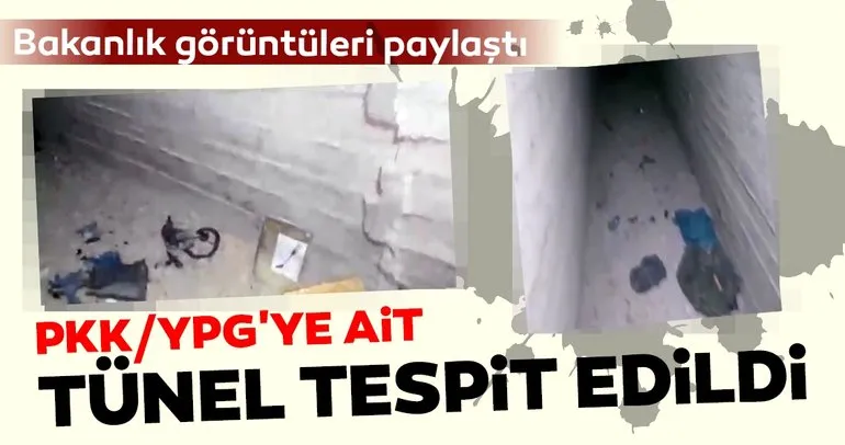 MSB: Tel-Abyad'da PKK/YPG'ye ait tünel tespit edildi
