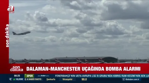 SON DAKİKA! Dalaman-Manchester uçağında bomba paniği! Savaş uçakları eşliğinde Londra'ya indirildi | Video