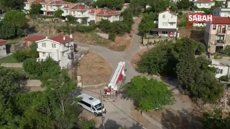 Çanakkale’nin simgesi ‘Dur Yolcu’ yazısının Türk bayrağı ve direği yenilendi