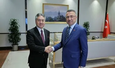 Fuat Oktay, Kırgızistan Dışişleri Bakanı Kulubayev’i kabul etti