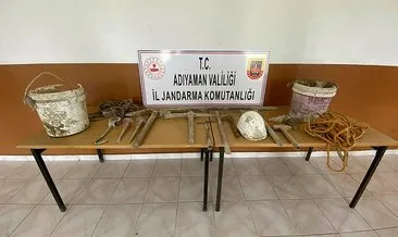 İzinsiz kazı yapan şahıslar yakalandı!