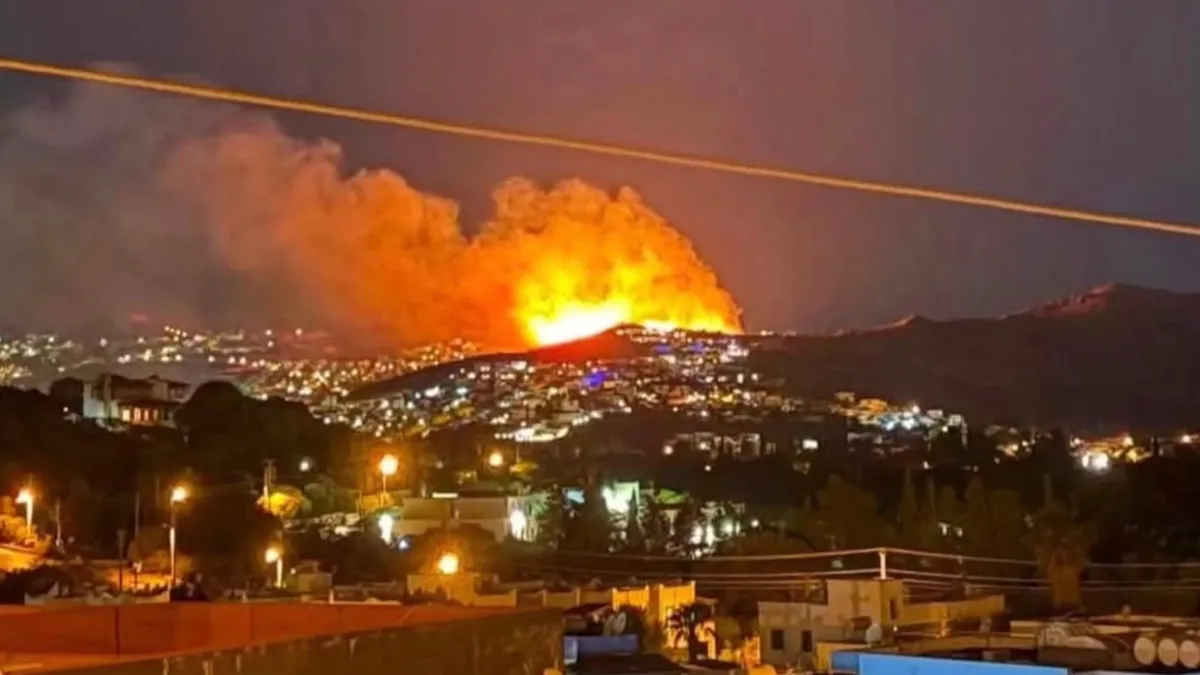 Bodrum’da geceyi alevler aydınlattı! – Yaşam Haberleri Bodrum’da geceyi alevler aydınlattı! – Yaşam Haberleri