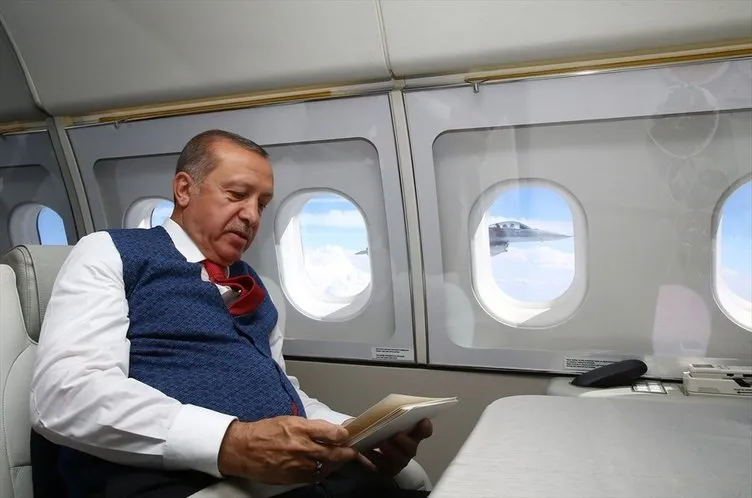 Cumhurbaşkanı Erdoğan’ı selamlayan o pilot bakın kim?