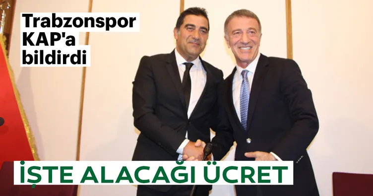 Trabzonspor, Ünal Karaman’ı KAP’a bildirdi