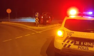 Kayseri’de film gibi kovalamaca! Polisten kaçan araç, polis otosuna çarparak kaza yaptı