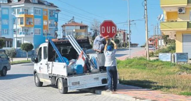 Alanya’nın tabela ekibi sıkı çalışıyor