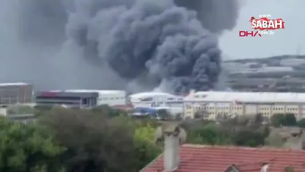 Son dakika haberi... İstanbul Silivri'de fabrika yangını | Video