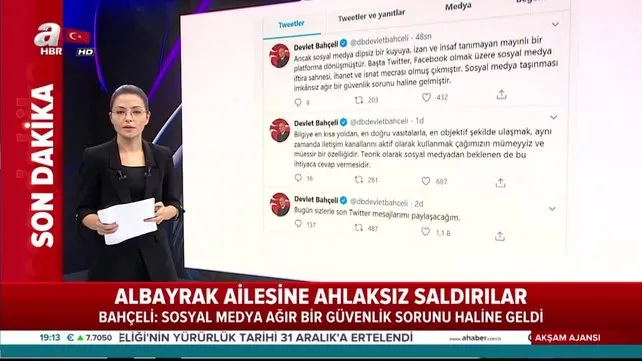 MHP lideri Devlet Bahçeli, sosyal medya hesaplarını askıya aldı | Video