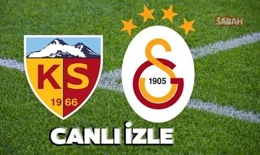 Kayserispor Galatasaray maçı canlı izle! Süper Lig 6. Hafta Kayserispor Galatasaray maçı canlı yayın kanalı izle