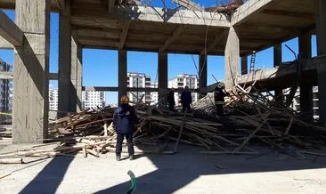 Cami inşaatı çöktü, 6 işçi yaralandı #diyarbakir
