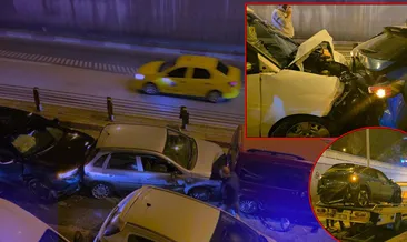 Antalya'da 11 araçlı zincirleme kaza: 1 yaralı #antalya