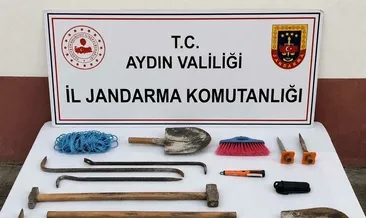 Aydın’da kaçak tarihi eser kazısına baskın: 3 şüpheli suçüstü yakalandı