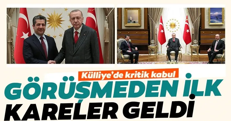 Başkan Erdoğan, Mesrur Barzani’yi kabul etti