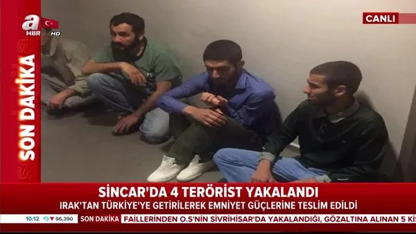 4 terörist, Irak'tan Türkiye'ye getirilerek emniyet güçlerine teslim edildi