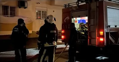 Alanya’da rezidansta korkutan yangın #antalya