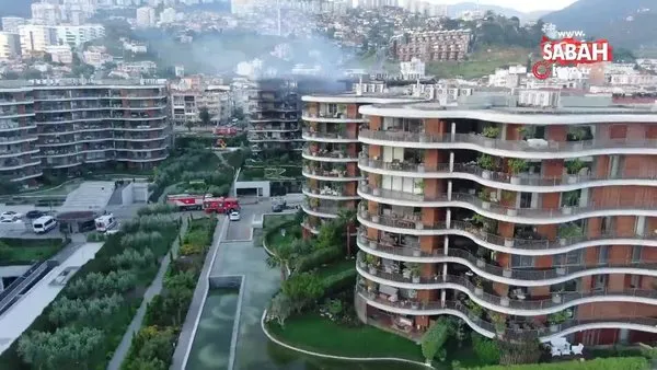 İzmir'deki lüks sitede çıkan yangının acı yüzü gün aydınlanınca ortaya çıktı | Video