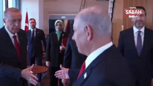 Başkan Erdoğan, İsrail Başbakanı Netenyahu’yu kabul etti | Video