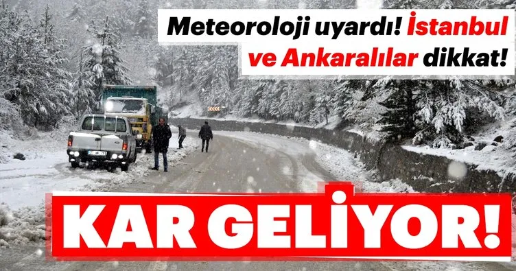 Meteoroloji’den son dakika hava durumu ve kar yağışı uyarısı! İstanbul kar ne zaman yağacak?