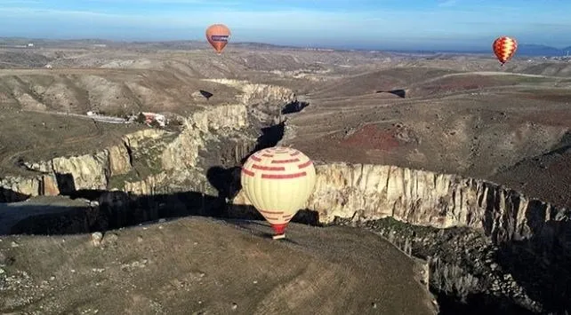 Kapadokya’da turistlerin balon turunda yeni adresi
