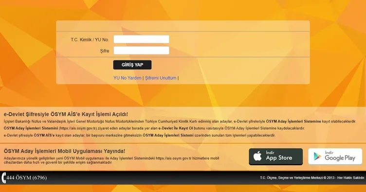 YKS ek tercih ÖSYM AİS başvuru ekranı açıldı! 2022 YKS ek tercih / üniversite ek yerleştirme kılavuzu, ücreti ve tarihleri