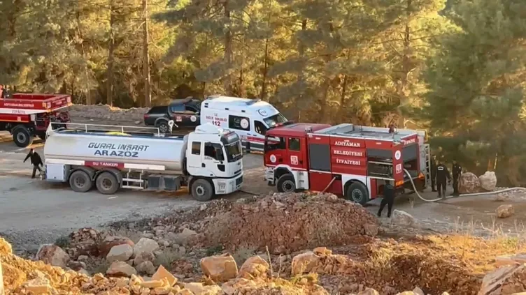 Yer Adıyaman: Ormanda çıkan yangın paniğe sebep oldu