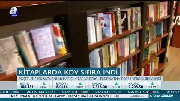 Kitaplarda KDV sıfıra indi