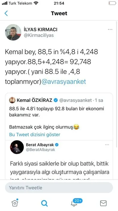 CHP’nin anketçisi Kemal Özkiraz, Hazine ve Maliye Bakanı Berat Albayrak üzerinden algı operasyonu yapmaya kalktı, rezil oldu!