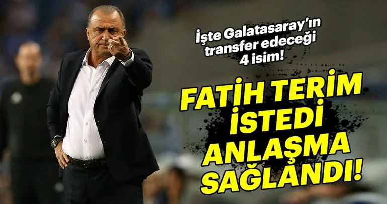 Galatasaray’ın transfer listesi ortaya çıktı!