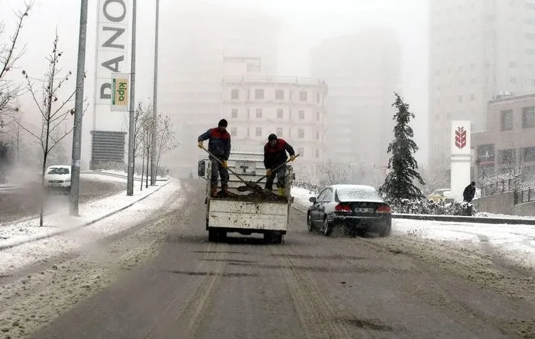 Ankara’dan kar manzaraları