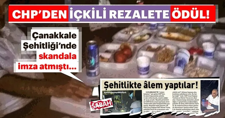 CHP’den büyük skandal: İçki rezaletine ödül!