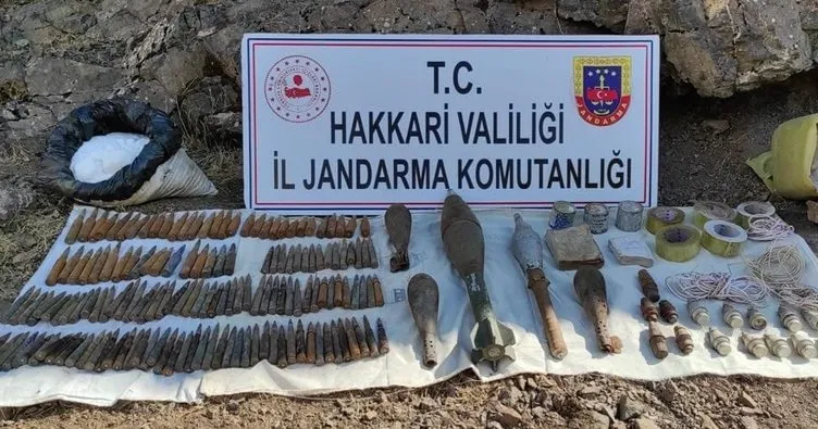 Şemdinli’de PKK’ya ait mühimmat ele geçirildi