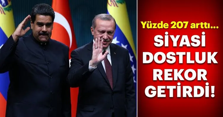 Türkiye ve Venezuella Cumhurbaşkanlarının siyasi dostluğu ihracatta rekor getirdi!