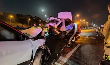 İstanbul- Sarıyer TEM Otoyolu’nda iki otomobil çarpıştı: 1 ölü!