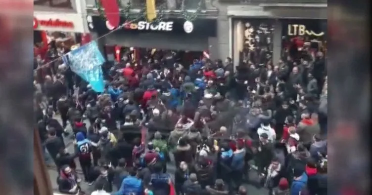 Trabzonspor taraftarının GS Store’a saldırısı kameraya yansıdı