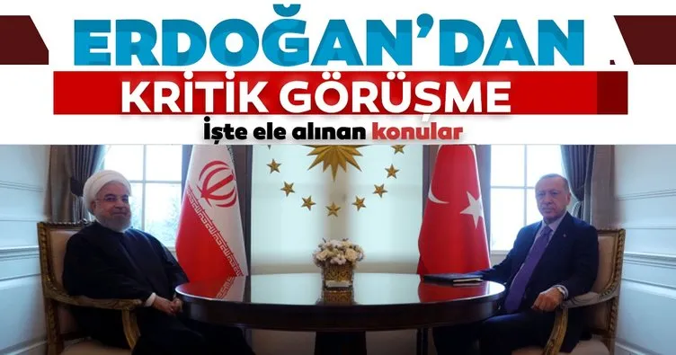 Başkan Erdoğan İran Cumhurbaşkanı ile görüştü